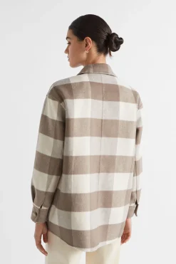 Woman Seed Heritage Jackets & Vests-Wool Blend Shacket