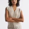 Woman Seed Heritage Jackets & Vests-Wool Blend Vest
