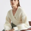 Woman Seed Heritage Knitwear & Sweaters-Wool Blend Wrap Sweater