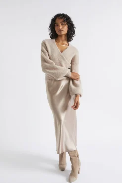 Woman Seed Heritage Knitwear & Sweaters-Wool Blend Wrap Sweater