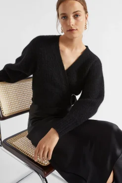 Woman Seed Heritage Knitwear & Sweaters-Wrap Front Sweater